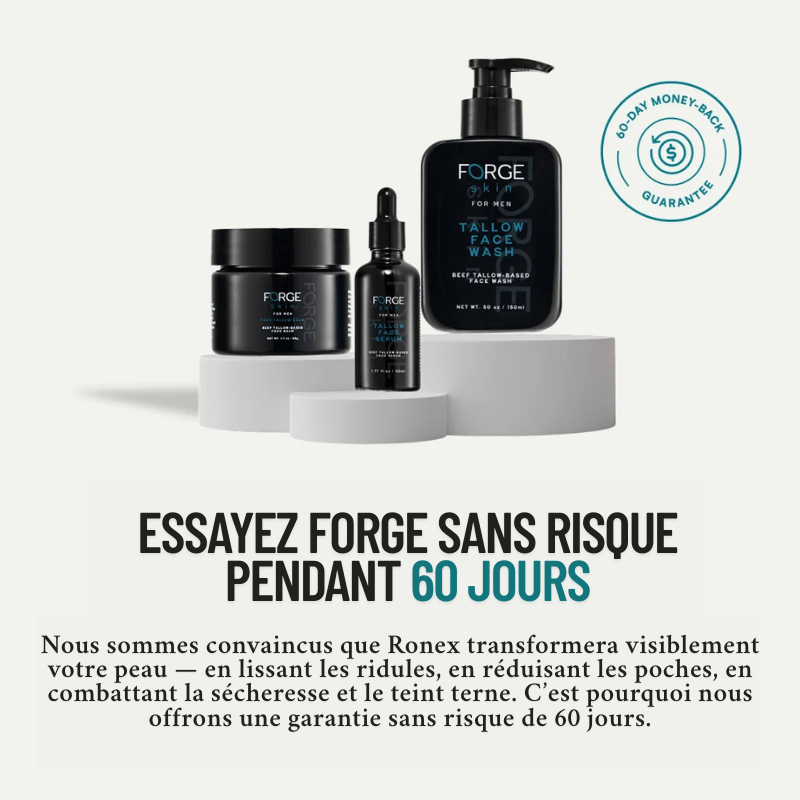 Pack Forge au suif de bœuf– Spécialement pour la peau des hommes matures