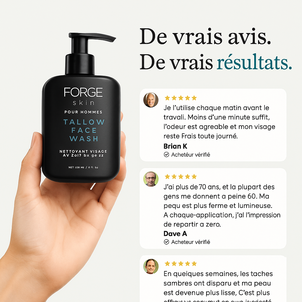 Pack Forge au suif de bœuf– Spécialement pour la peau des hommes matures