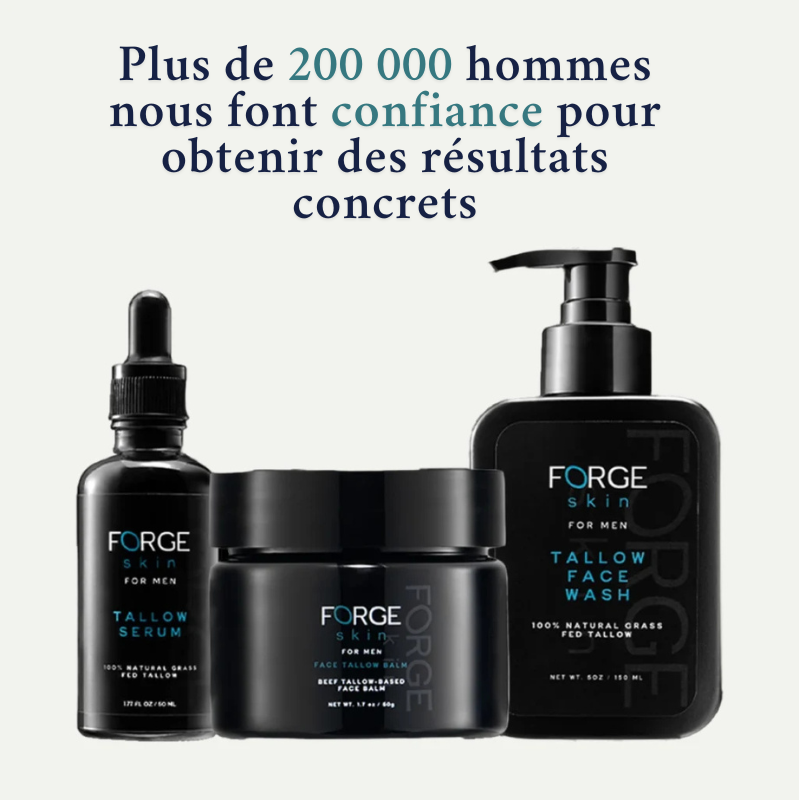 Pack Forge au suif de bœuf– Spécialement pour la peau des hommes matures